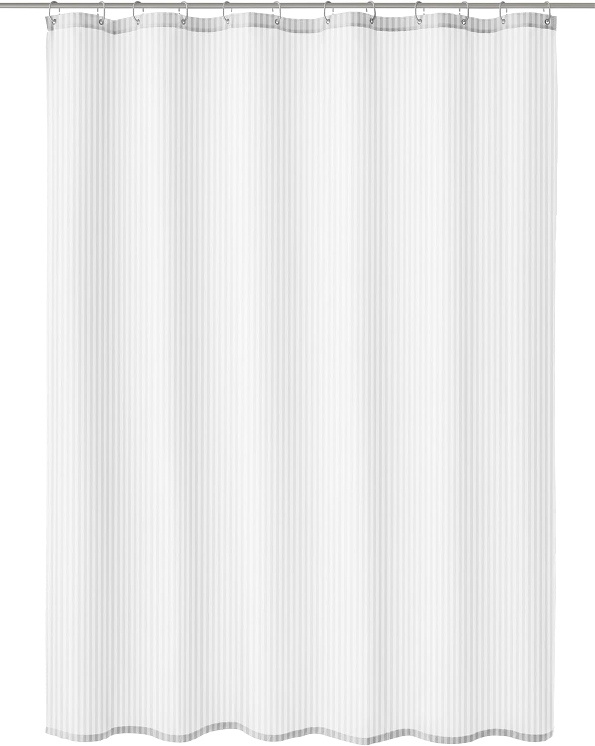 Kleine Wolke Sanna PVC Free Fabric Shower Curtain (70.9x78.7, White)