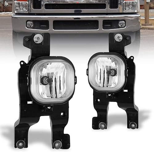 Luces antiniebla para Ford F-250 F-350 F-450 F-550 F-550 F250 F250 F350 F450 F550 Super Duty Lámparas antiniebla con bombillas H10 12V 42W incluye