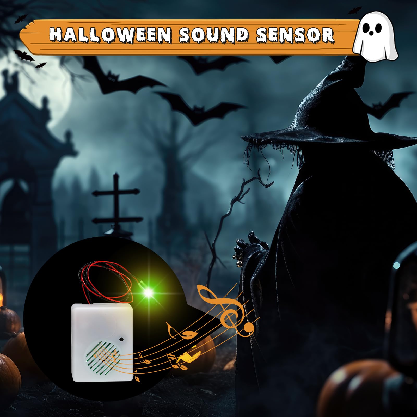 Tomedny Halloween Motion Sensor - Grusel-Soundbox Mit Bewegungssensor Für Party-Deko