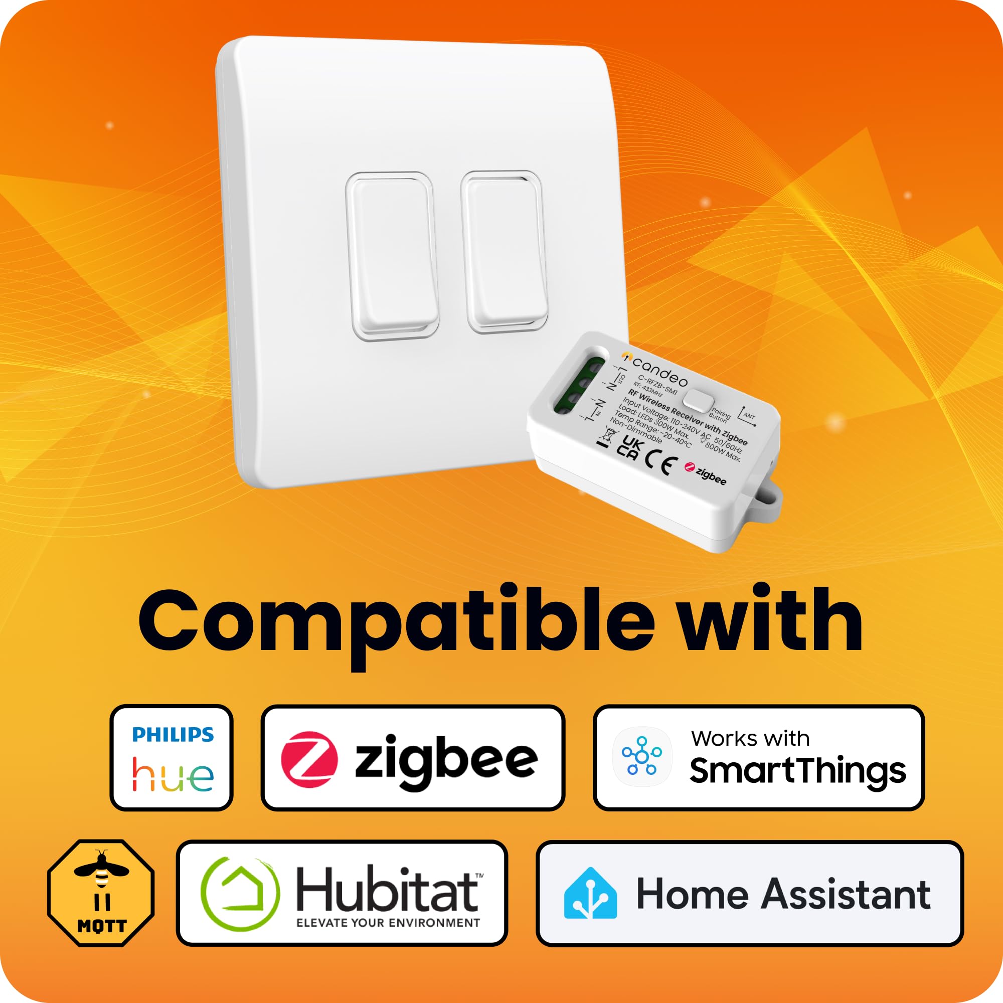 Interruptor inteligente compatible con rejilla cinética y módulo de interruptor inteligente con kit zigbee