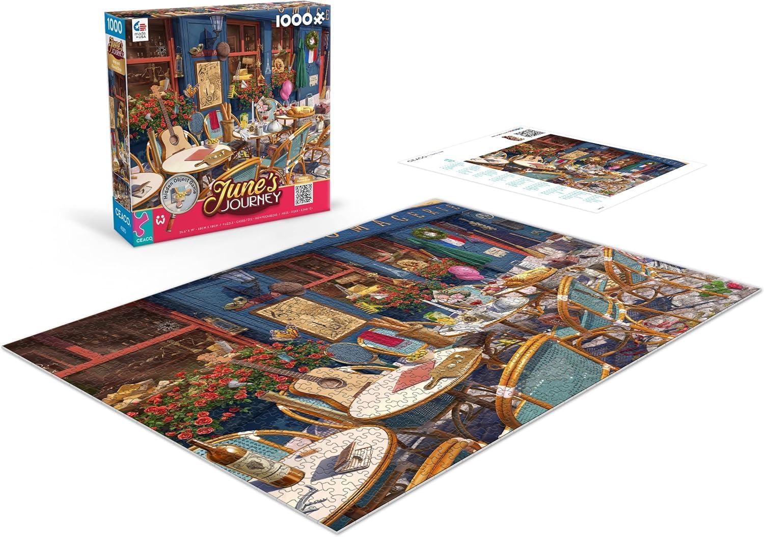 Ceaco - June's Journey - Wine & Cheese Shop - 1000 Piece Jigsaw Puzzle