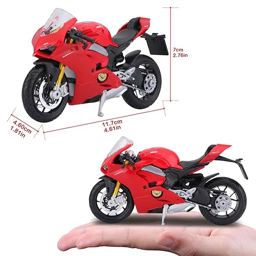 Miniatura 7 de Bburago B18-51080 118 Ducati Panigale V4, negro, 6.7 x 2.8 x 4.3 in 3.17 oz