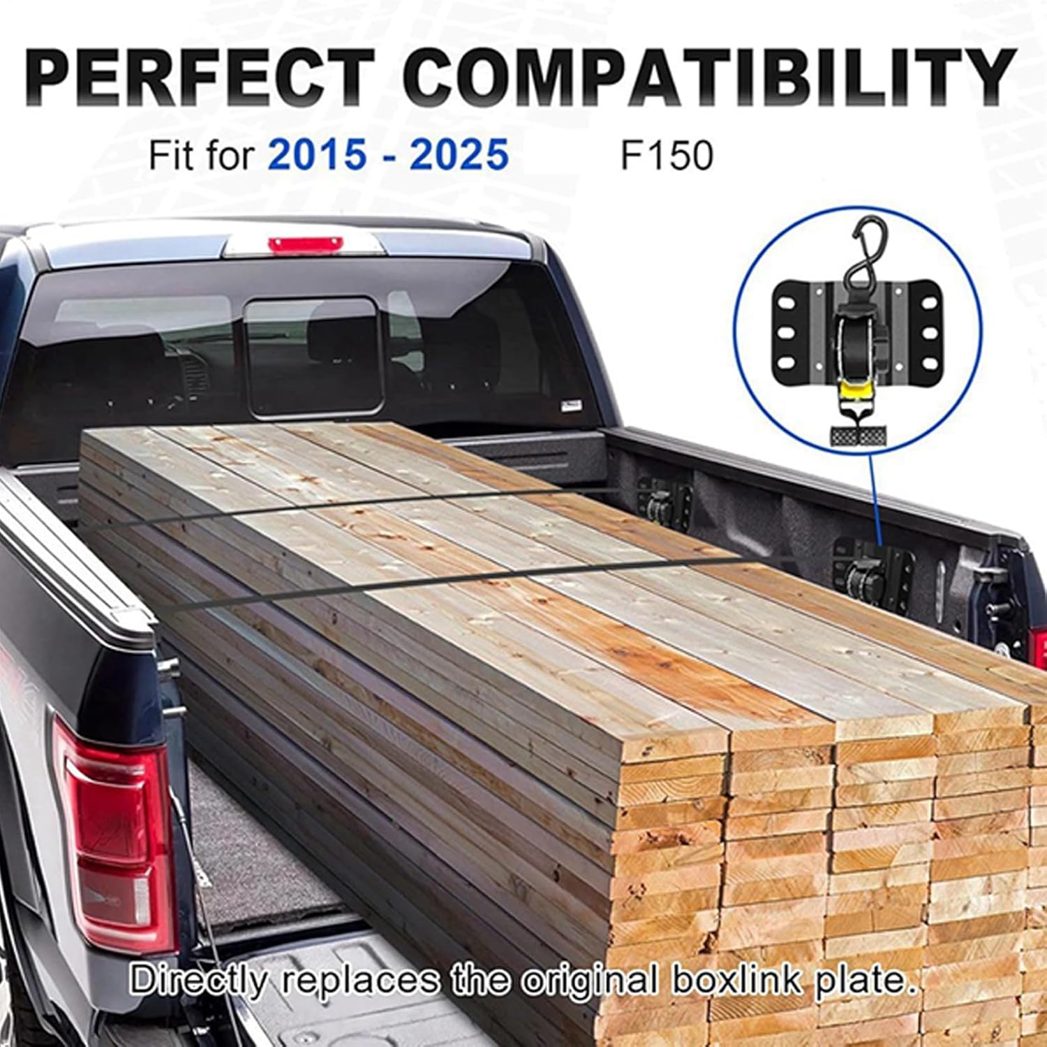 リトラクタブル タイダウン ストラップ - 自動ラチェットストラップ | トラック荷台 カヤック 自転車 トレーラー ボート 家電用