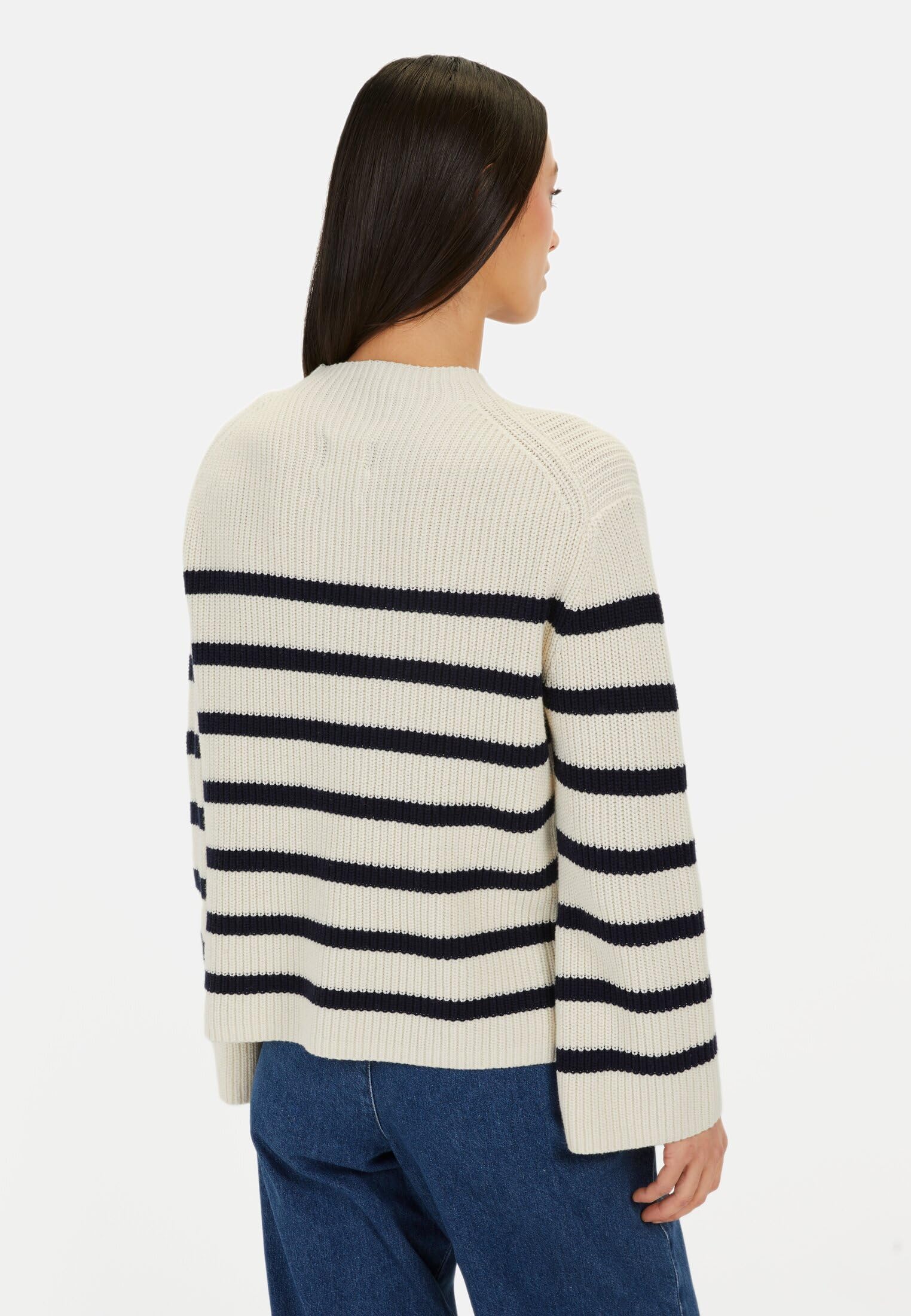 camel active Damen Damen Pullover – Langarm | Strickpulli | Baumwolle | Regular Fit