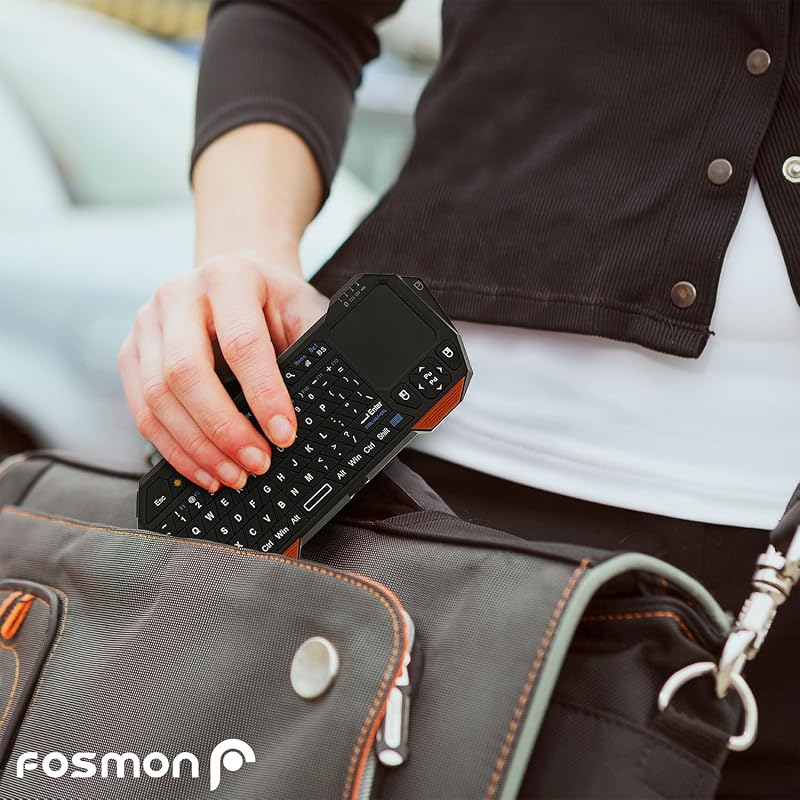 Fosmon Hordozható Bluetooth Billentyűzet Touchpad-dal iOS Android Windows PS4 Tablethez