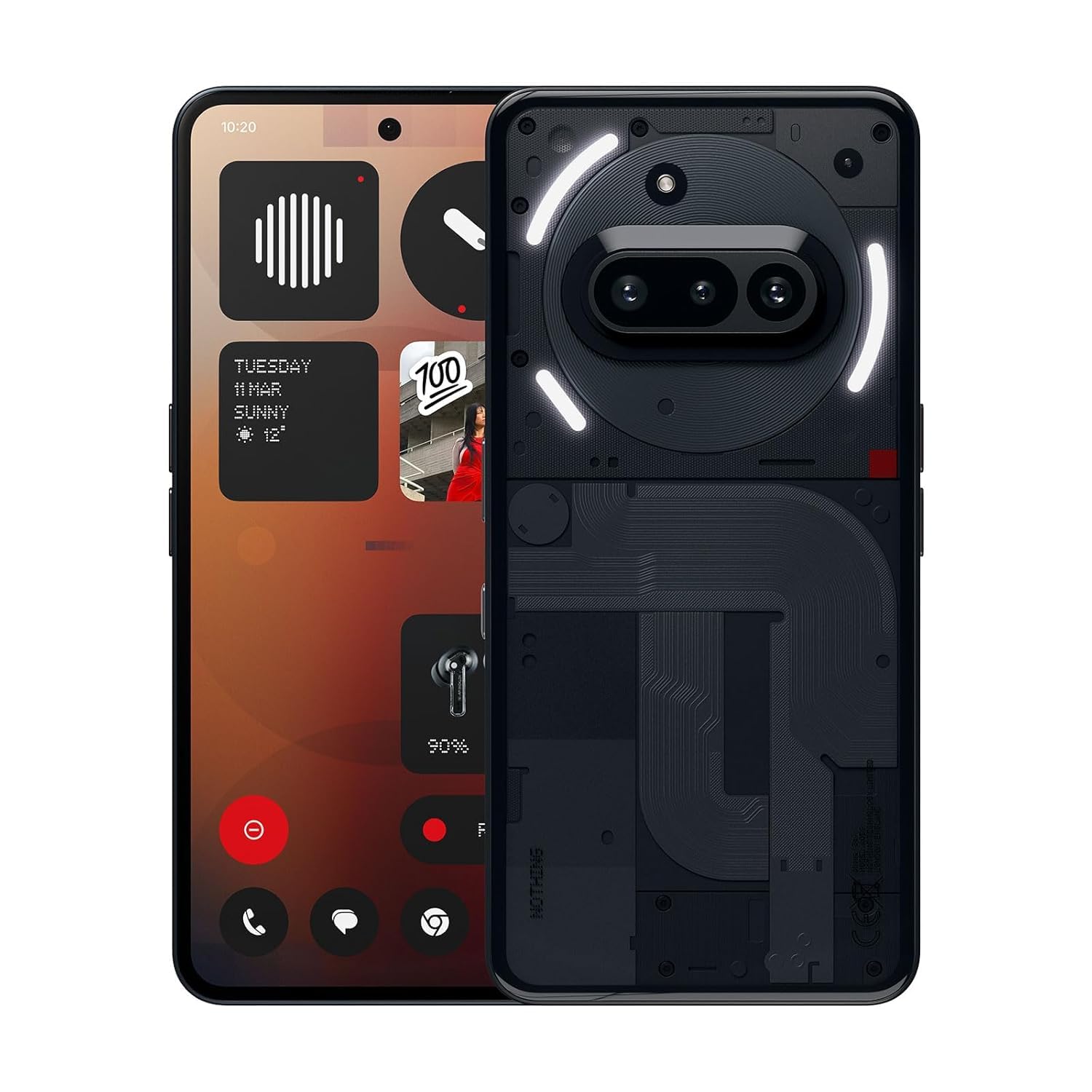 [新品未開封] Nothing phone 3a 8GB/128GB Nothing Phone (3A) (Black, 8GB RAM, 256GB Storage) : Amazon.in