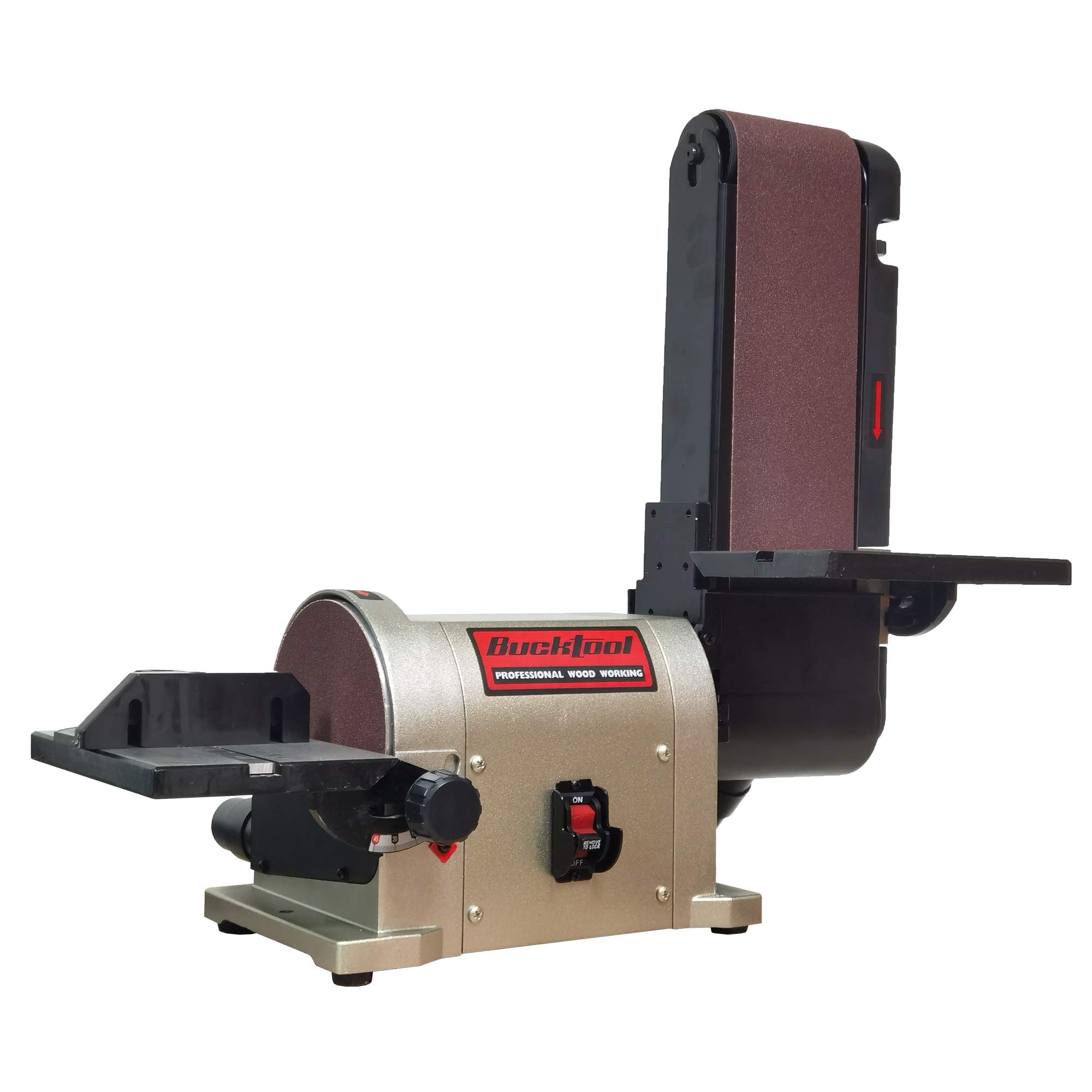 BUCKTOOL Belt Disc Sander 4 in x 36 in Belt and 6 in Disc Sander with 3