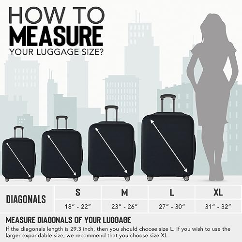 Miniatura 2 de STROMGUARD Funda de equipaje de viaje I Protector de maleta aprobado por la TSA I Fundas de equipaje para maleta I Funda de maleta Bolsa I Protector