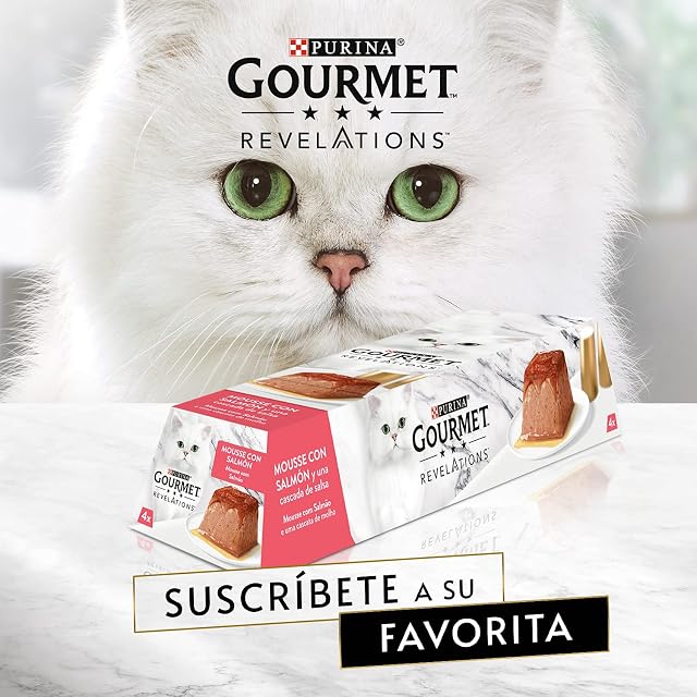 Foto 5 de 5 de Gourmet Revelations Mousse con Salsa Salmón comida húmeda gato 24x57 g
