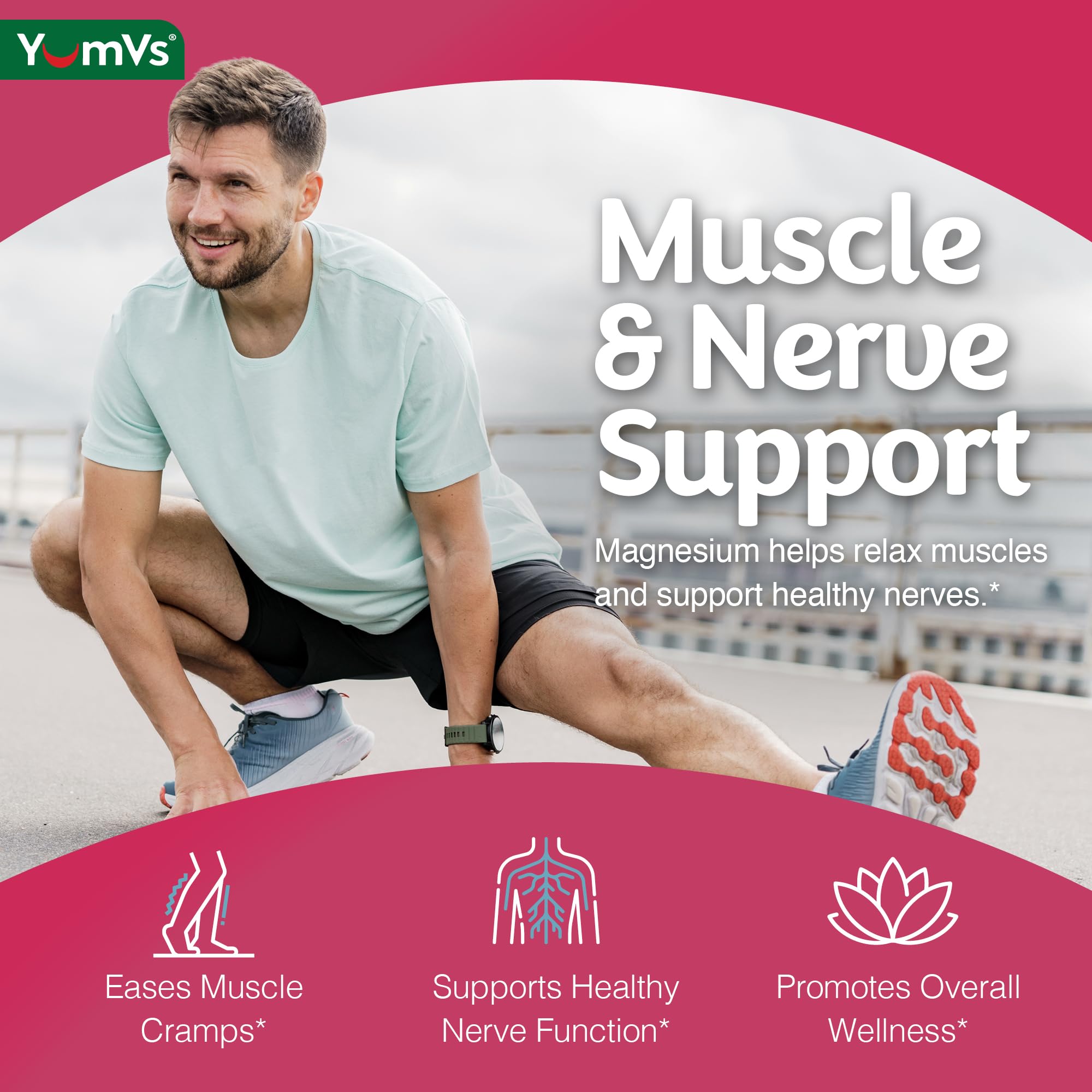 YUM-V'S Magnesium Citrate Gummies 900 mg, Raspberry (90 Count) — Amazon image 4