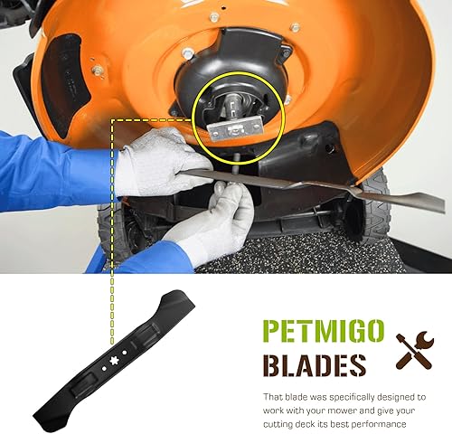Miniatura 5 de Cortacésped reemplaza la cuchilla 942-04290 942-04244 Se adapta a MTD Cub Cadet 46 pulgadas cubierta RZT L46 LTX1042 LTX1045 LTX1046 742-04244