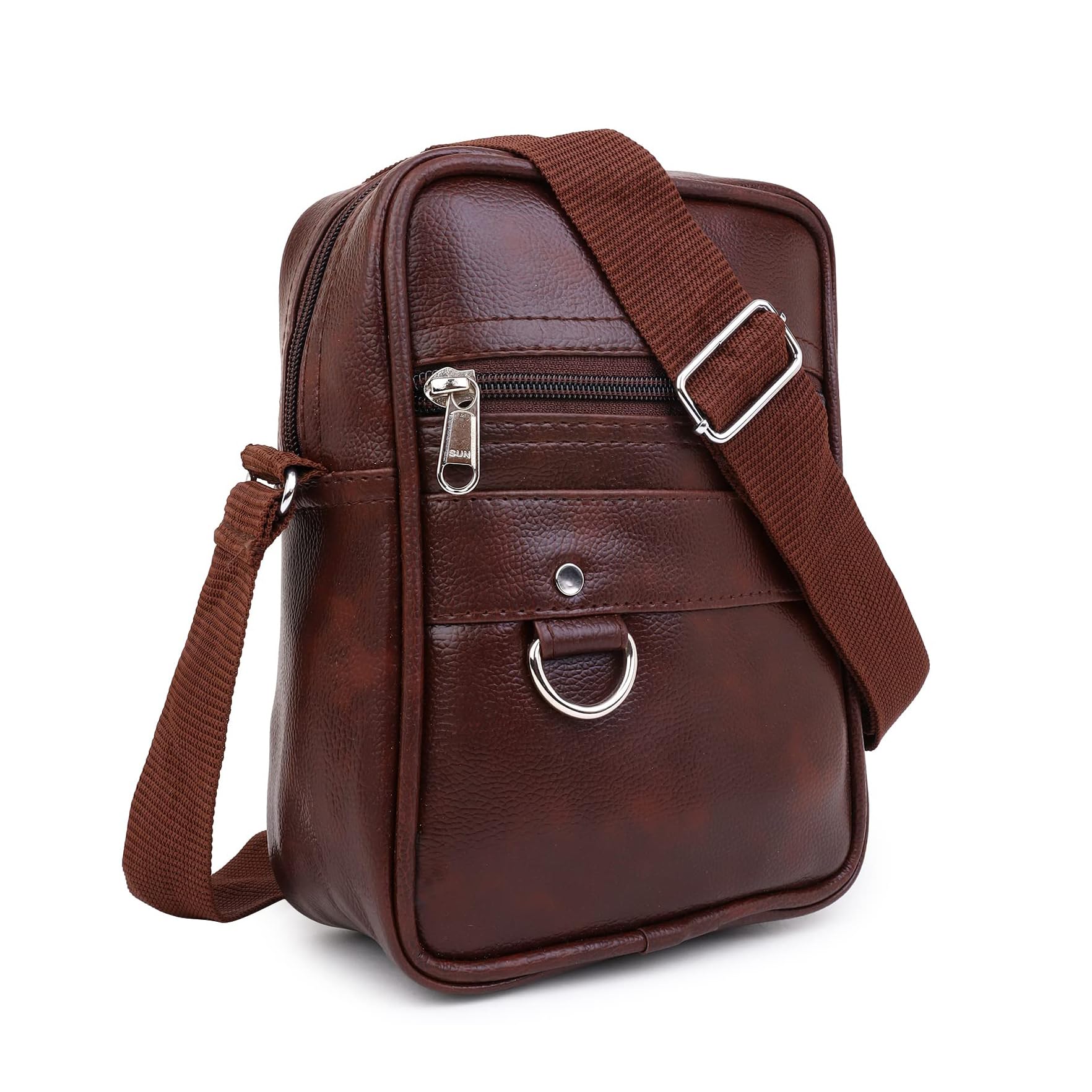 H-Hemes Leather Sling Bag, Chest Sling bag, Crossbody Bag, Side Bag, Multipurpose Crossbody Bag, Travel Bag with Adjustable Strap for Men & Women (Brown) (B0CRVRQY6L) Amazon Price History, Amazon Price Tracker