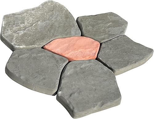 Miniatura 3 de AUTUMN Paquete de 2 moldes duraderos para hormigón, adoquines de losa para bricolaje, molde de hormigón, molde de cemento, molde de pavimentadora,