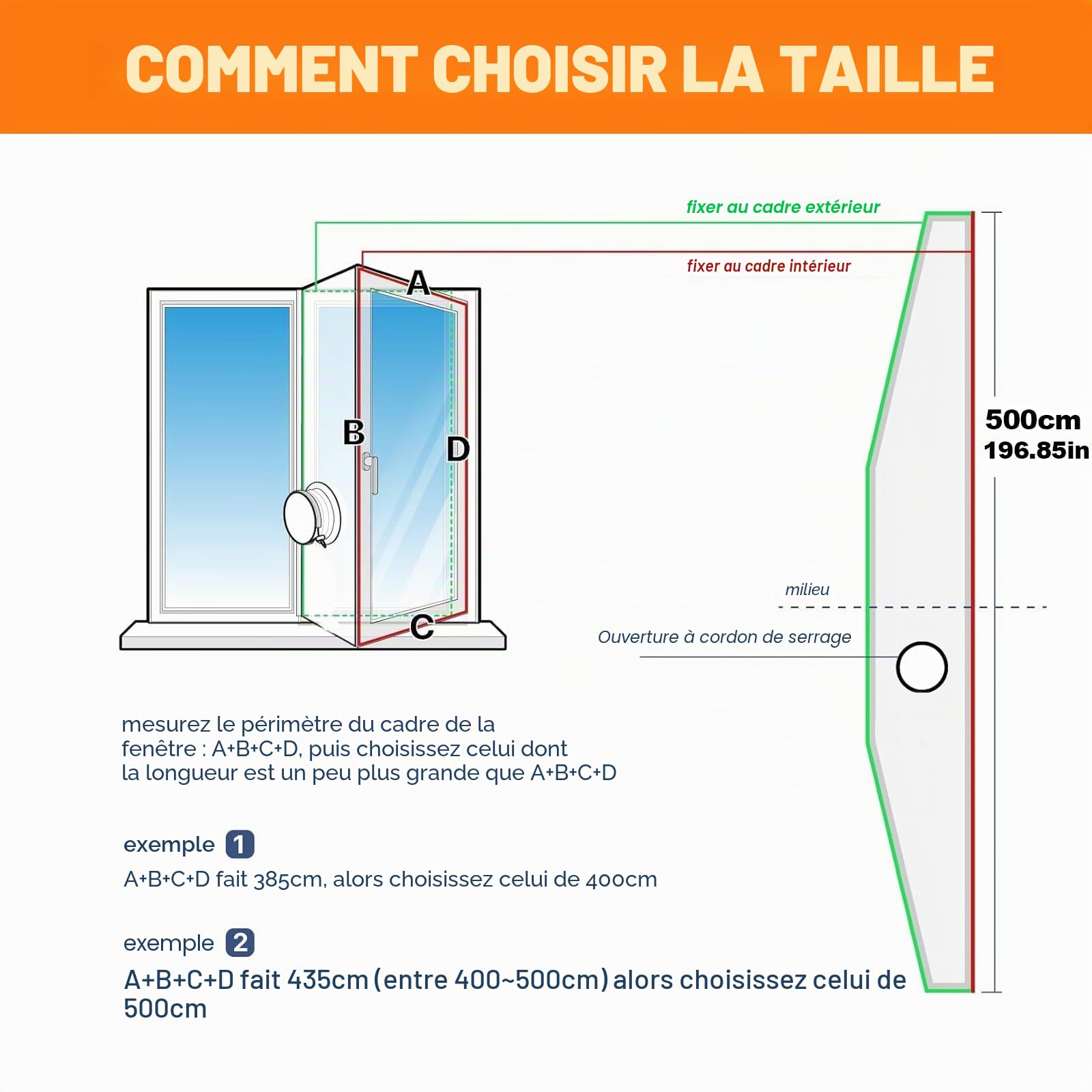 Kit de Fenêtre Climatiseur Mobile, 3 m Joint de Fenetre Universel pour Climatiseur Mobile et Sèche Linge, Tissu Oxford Résistant et Imperméable, Isolant Anti-Fuite d’Air Froid