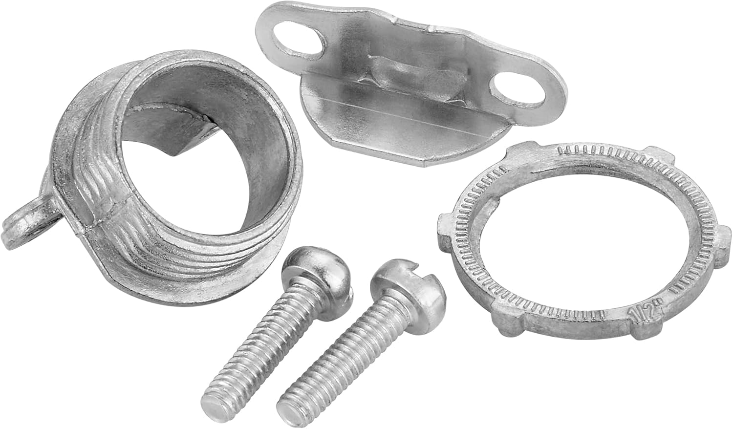 Maxxima 1/2 in. Non-Metallic Twin-Screw Clamp Connector for NM Sheathed Cable Conduit, Zinc Die Cast (100 Pack)