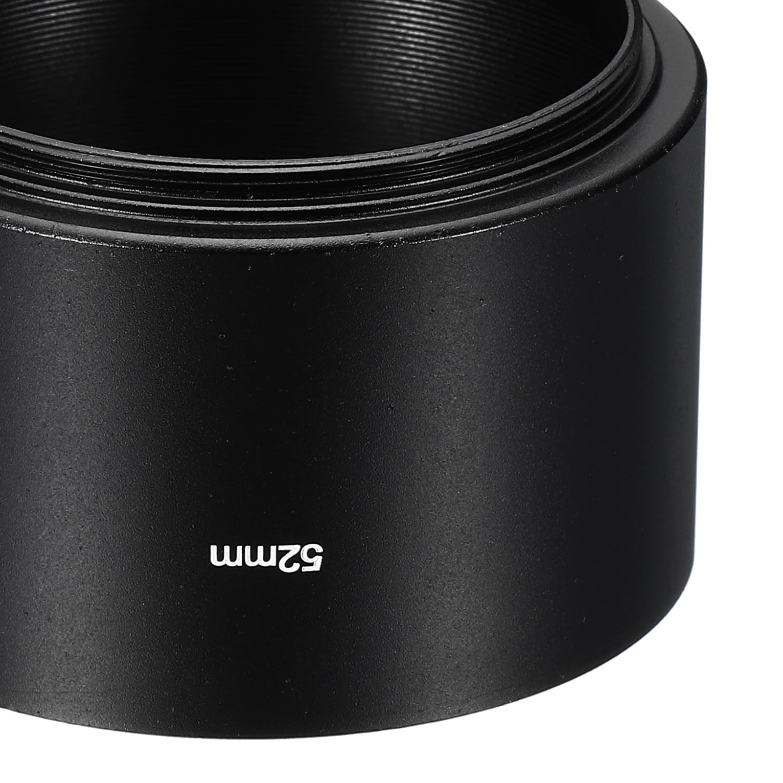 PATIKIL Paraluce 52mm Con Finitura Opaca Antiriflesso, In Lega Resistente Per Obiettivo Fotocamera, Protegge Da Luce E Graffi