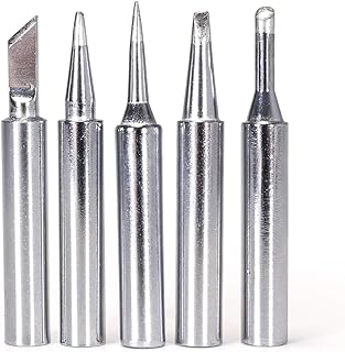 YIHUA #1300 Soldering Iron Tips Set 5PCS Long-Life Type SGS Certified Lead-Free Tips (For YIHUA 928D-III Soldering Iron & YIHUA 926 III Red 110W Soldering Station)