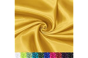 P Pothuiny 60 Inch Gold Satin Fabric: The Yards of Elegance