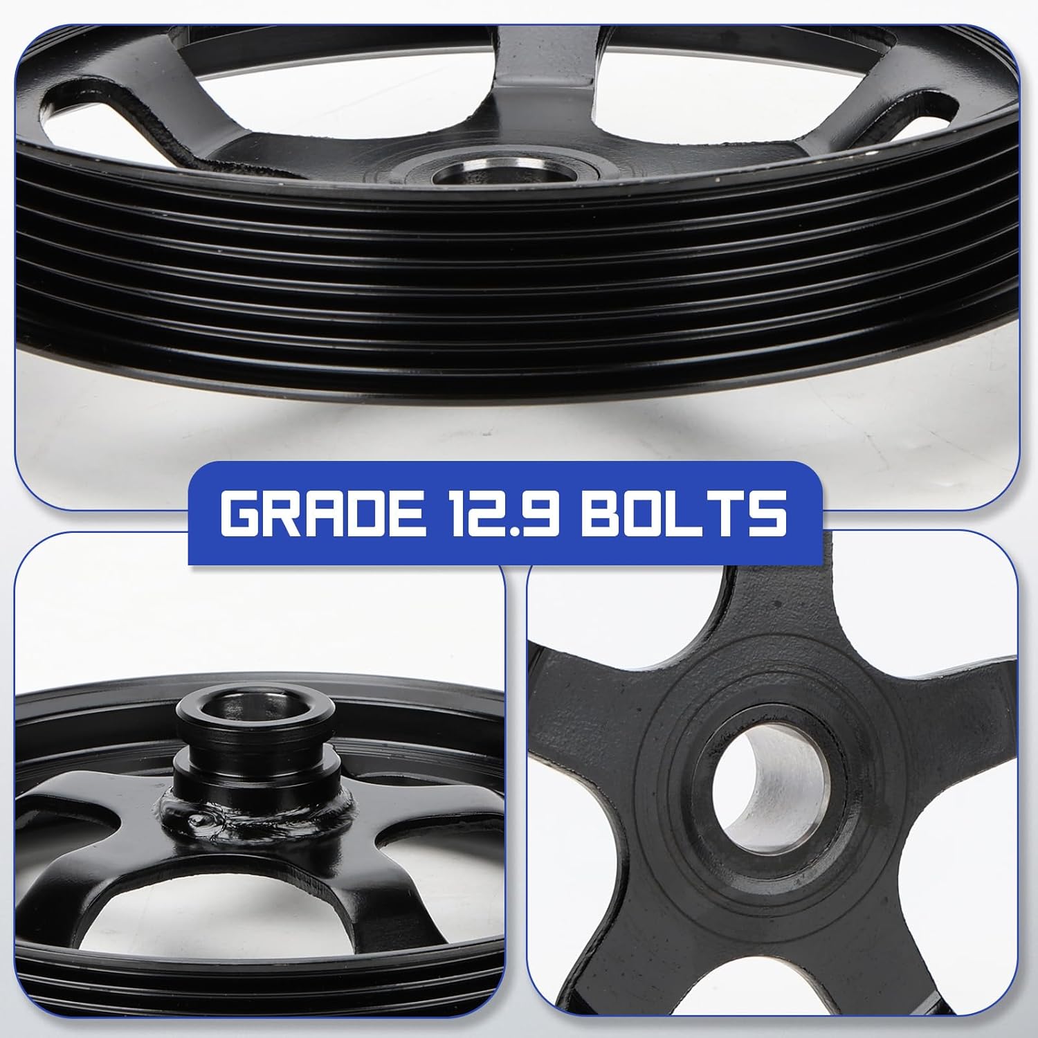12559885 Steel Power Steering Pump Pulley for 1998-2002 Chevrolet Camaro LS1 Motor 1998-2002 Pontiac Firebird LS1 Motor