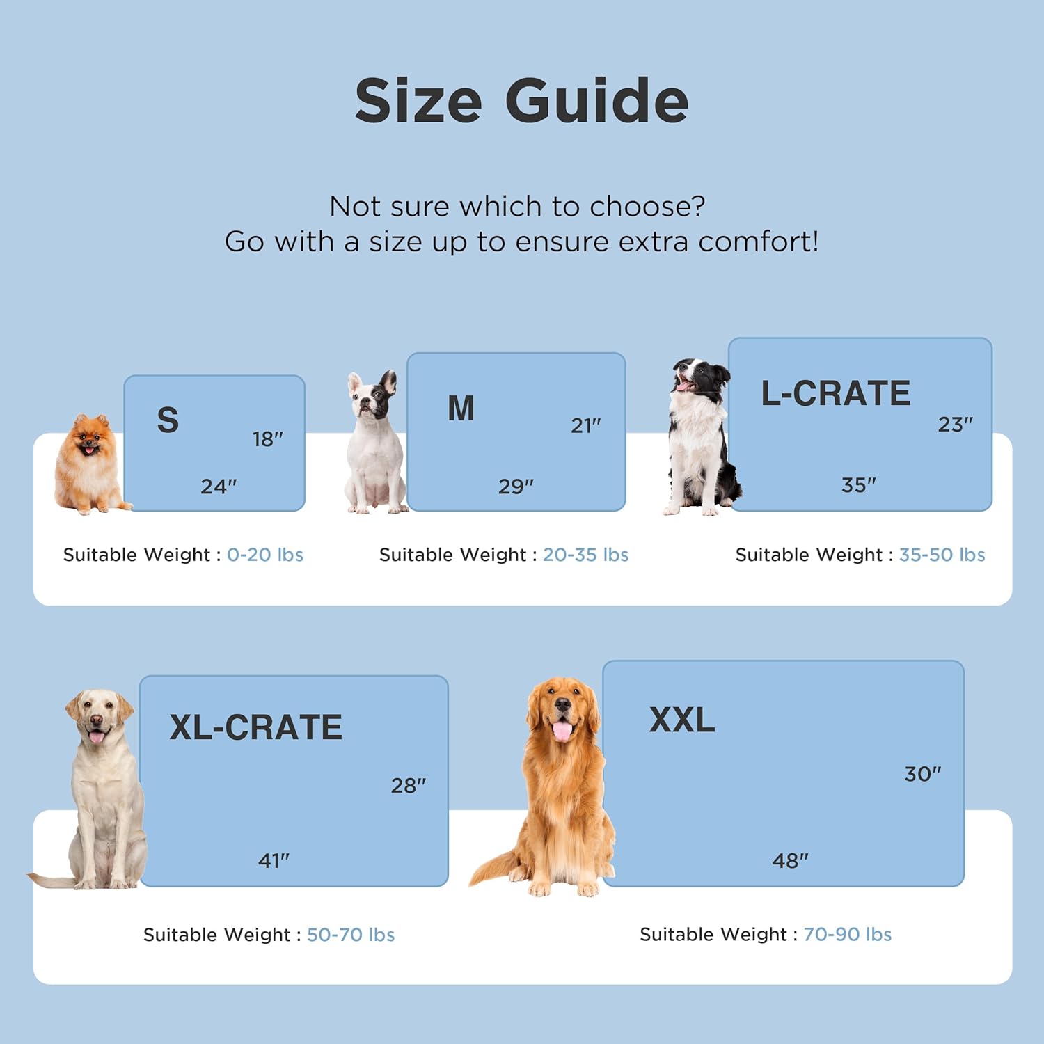 Bedsure Cooling Dog Mat Extra Large - Q-Max>0.4 XXL Thin Breathable Crate Pad Indoor for Pets With Chill Cool Fiber and Non-Slip Bottom，Portable Washable Kennel Cold Mat in Outdoor Summer, 48x30, Grey