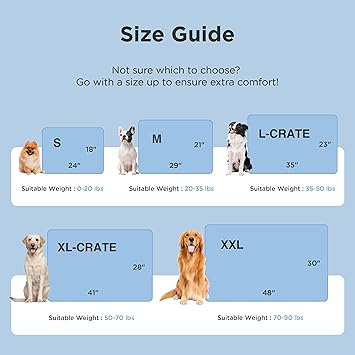 Bedsure Cooling Mat for Large Dogs - Q-Max>0.4 Thin Breathable Cooling Crate Pad Indoor for Pet with Chill Cool Fiber as Cooling Topper,Portable Washable Kennel Mat in Outdoor Summer, 35x23, Blue