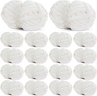 Vista 14 de Hombys Hilo de felpilla gruesa verde salvia para tejer a ganchillo y tejer, hilo grueso y esponjoso súper voluminoso para tejer a mano manta, hilo