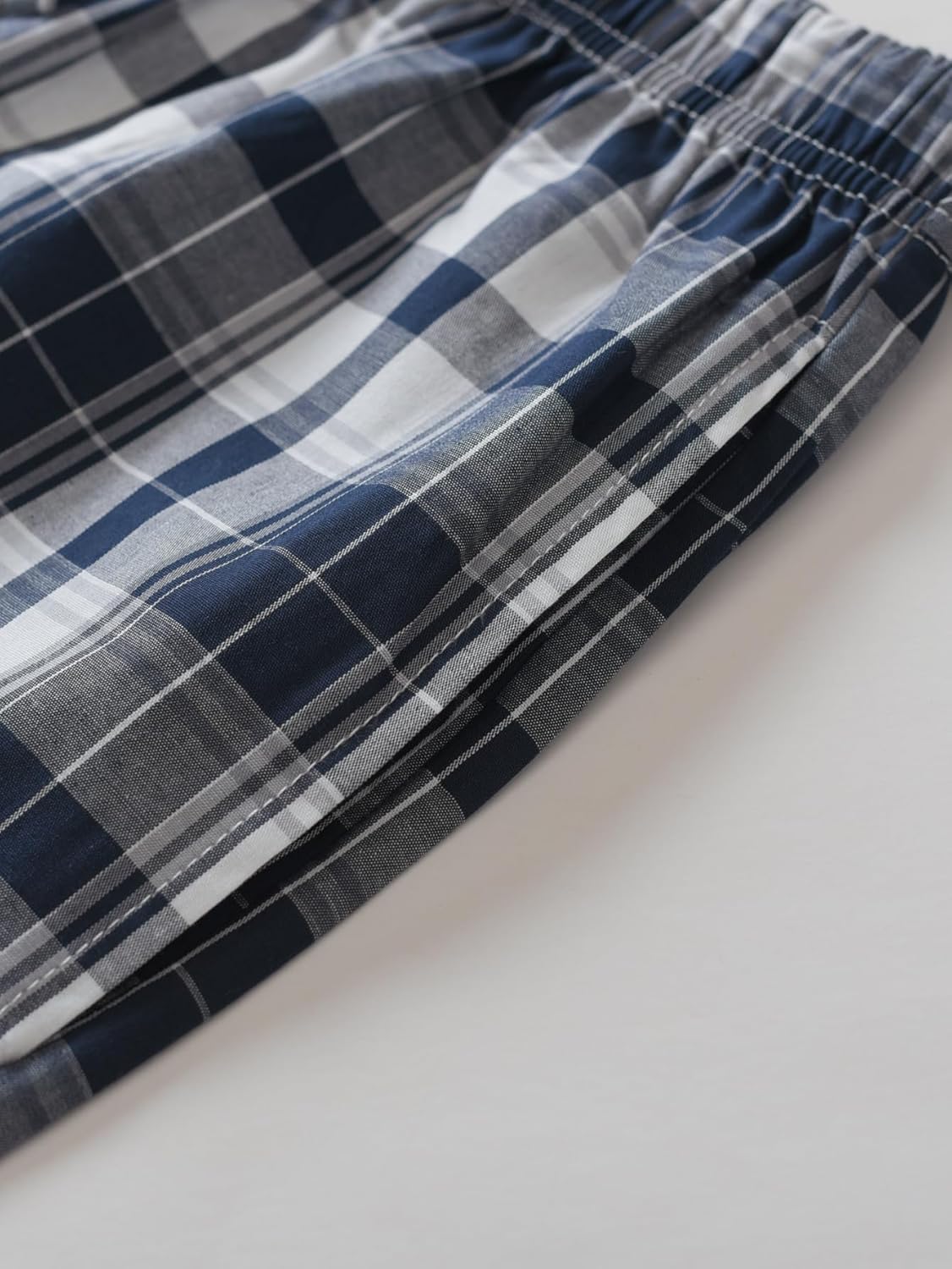 Latuza Women's Plaid Pajamas Pants Cotton Sleep Bottoms with Pockets - Image 4