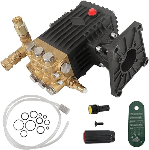 findmall Bomba de lavado a presión 4400 PSI, 4.0 GPM, 1 eje horizontal