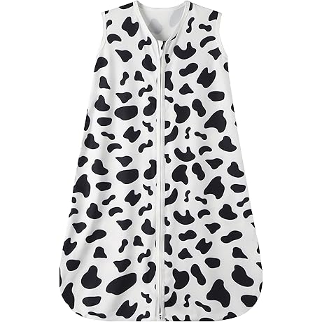 Cow Print Baby Sleep Sack: Snug and Stylish Nighttime Bliss