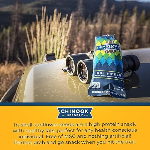 Miniatura 4 de Chinook Seedery Parmesano y pimienta de 4 onzas (paquete de 12) y jalapeño Ranch de 4 onzas (paquete de 3) Combo - Semillas de girasol asadas Jumbo