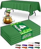 Vista 34 de Mantel de Mesa de Plástico Rectangular con Globos de Cumpleaños, Paquete de 4, Mantel de 54''×108'' para Mesas de 6 pies, Mantel para Uso Globo