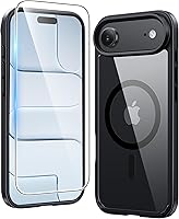 Vista 222 de FNTCASE Funda para iPhone 15 Plus: Fundas magnéticas transparentes para teléfono con protector de pantalla compatible con Magsafe Slim Anti