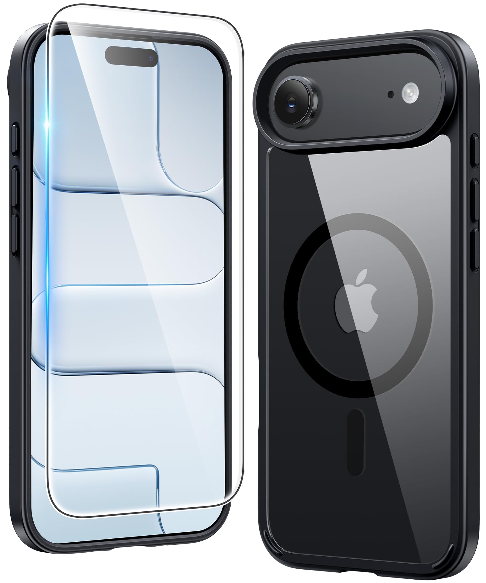 FNTCASE for iPhone Air Phone Case Compatible with Magsafe Clear Phonecase | Screen Protector, Military Grade Drop Protection, Slim Magnetic Phone Cases, Shockproof Bumper, Transparent Cell Cover
