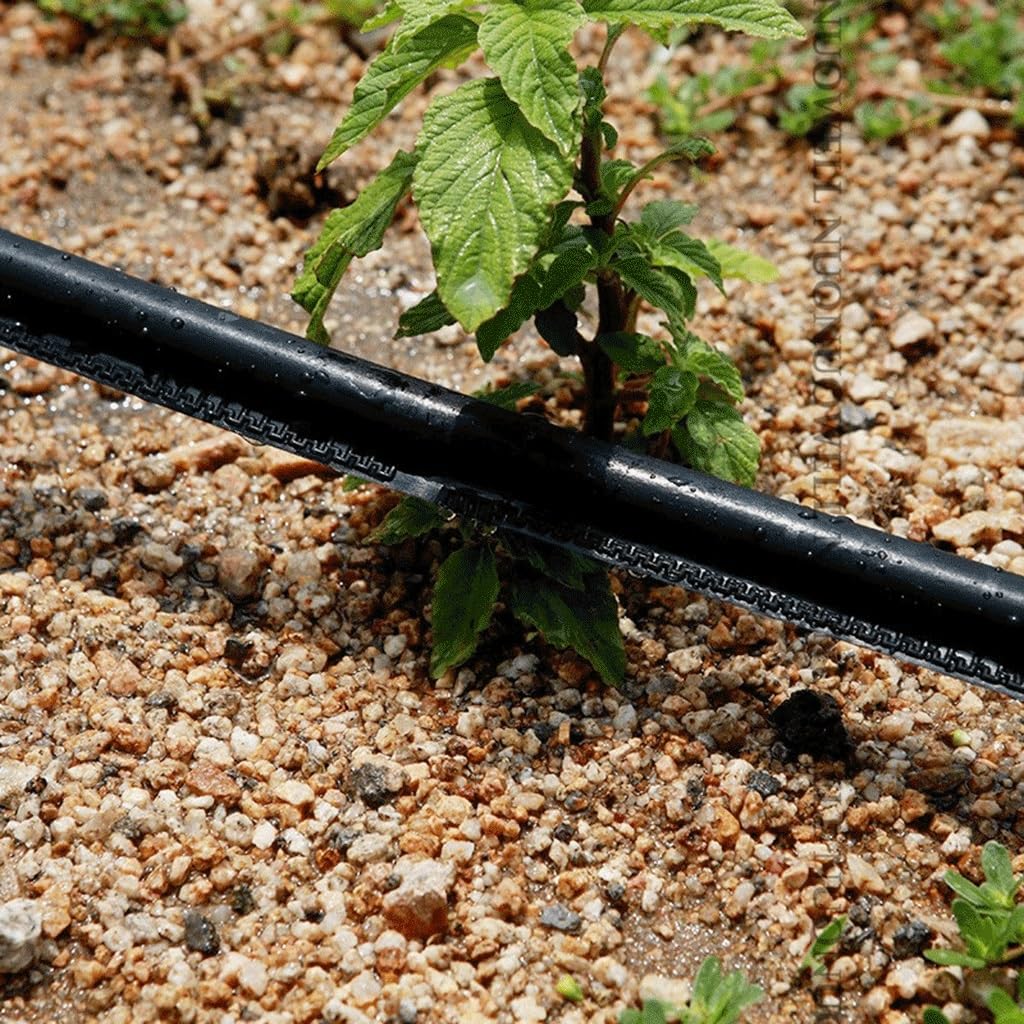 Cinta de riego por goteo, Cinta plana de goteo de laberinto de una sola hoja, 16mm, 0,2mm, 15cm, 2L/H, invernadero de jardín(100m)