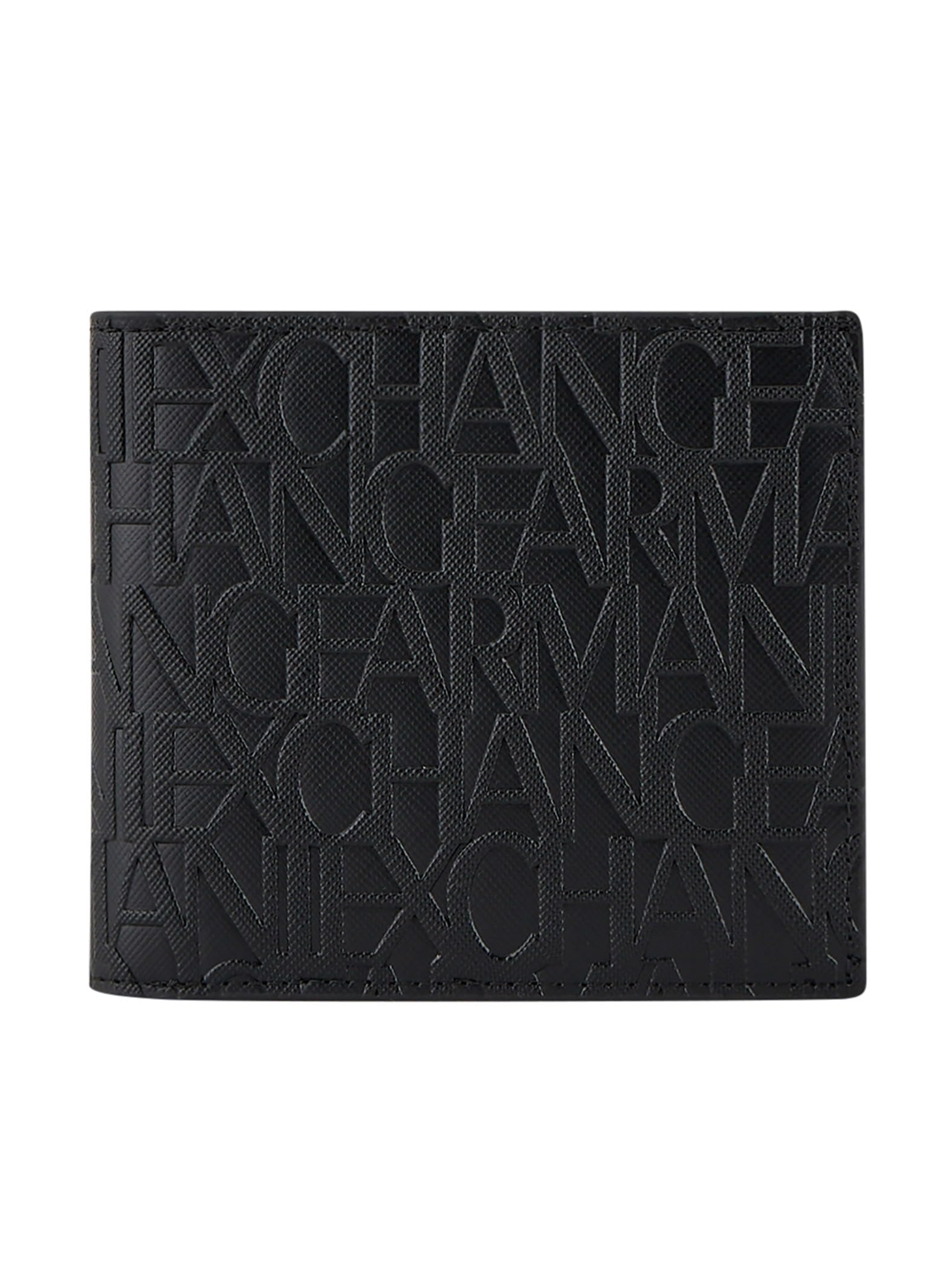 Armani Exchange Men's Jim SLG Bifold W/Credit Card, Black, One Size