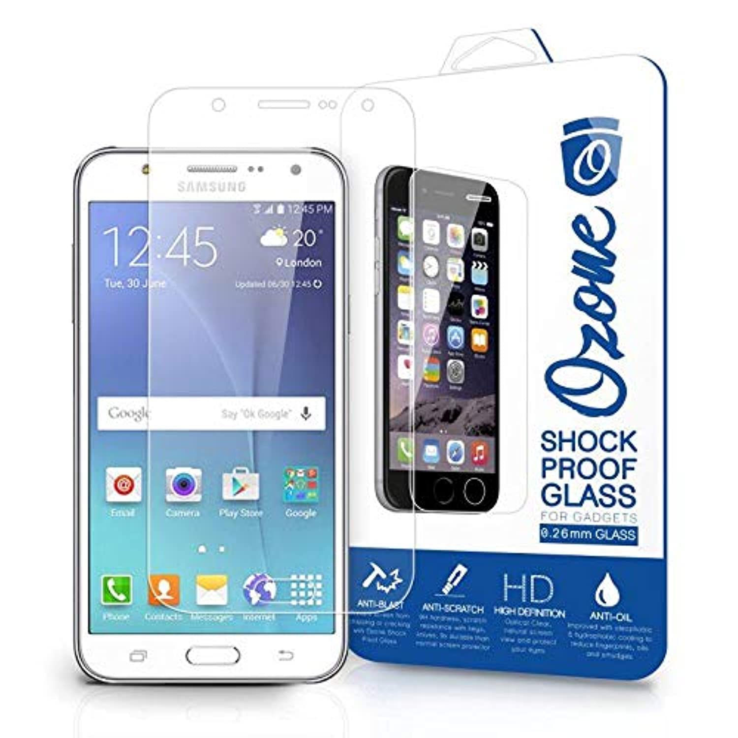 Samsung Galaxy J1 Shock Proof Tempered Glass Screen Protector