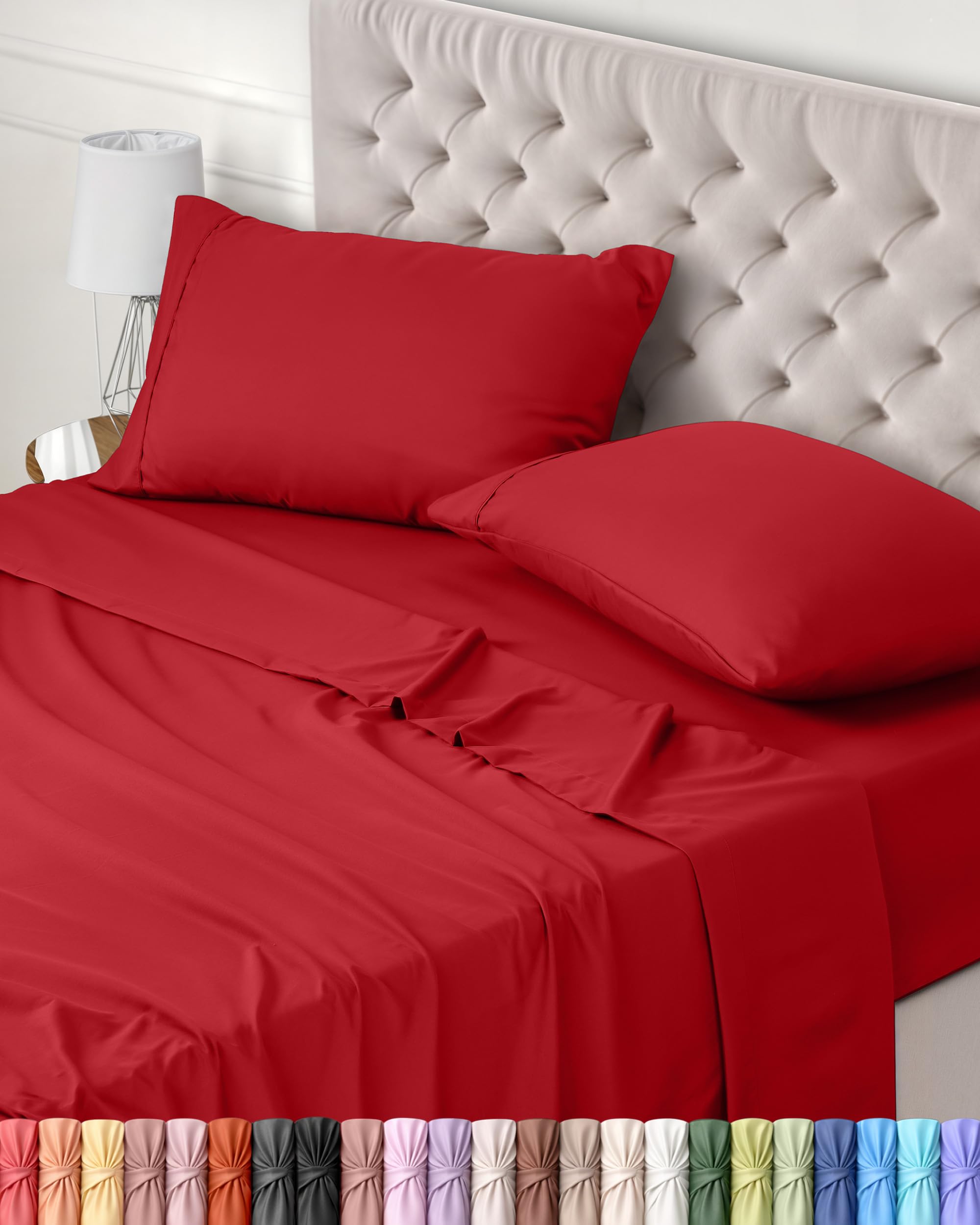 Utopia Bedding Juego de Sabanas 4 Piezas 150x200 - Poliéster Microfibra Cepillada - Oeko-Tex Certificado - Sábana Bajera, Sábana Plana y 2 Fundas de Almohada 50x75 (Cama 150, Blanco) — view 13