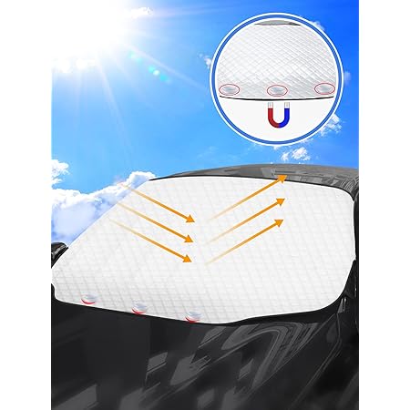 Oziral Couverture Pare-Brise Voiture Films De Protection Antigel Avec Magnétique