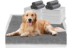 Extra Large Dog Pee Pads - Charcoal Puppy Training Pads That Stick To Floor