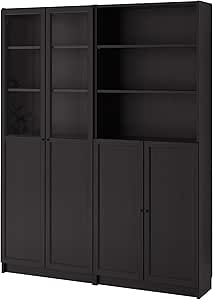 Sweiko Vitrine En Verre à LED 60×40×160 Cm,bibliothèque Et