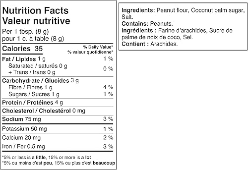 Miniatura 6 de Polvo para mantequilla de cacahuete de PBFit en polvo de cacahuete en polvo que se extiende de pátanos prensados asados reales 028oz de proteínas 2