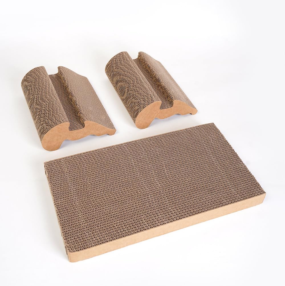 review Set Replace Core Cardboard Corrugated for Cat Sofa Cat Scratching Pad