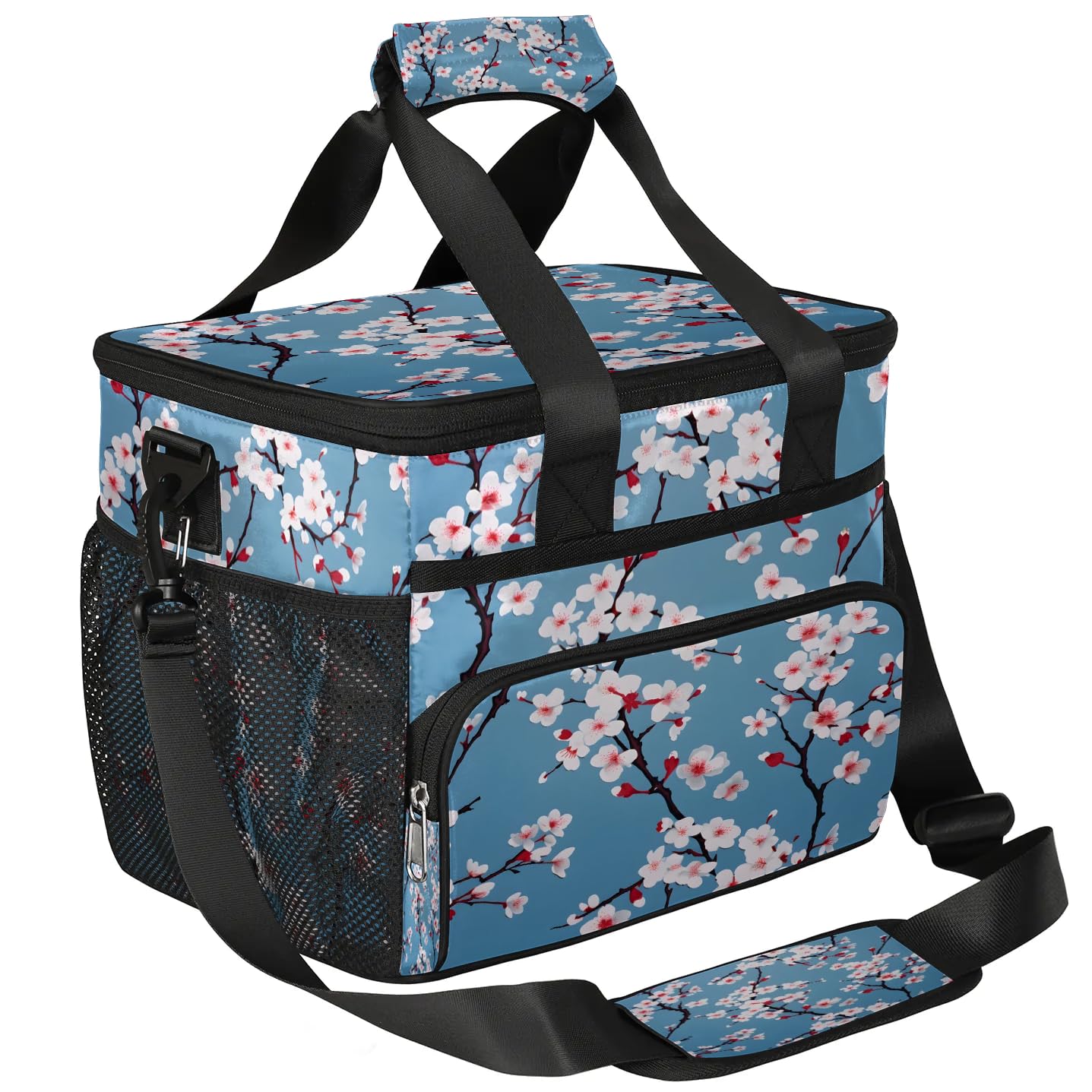 Lunch Box for Men Heavy Duty Insulated Lunch Bag for Women Cherry Blossoms Lunchbox for Adults Lunch Cooler