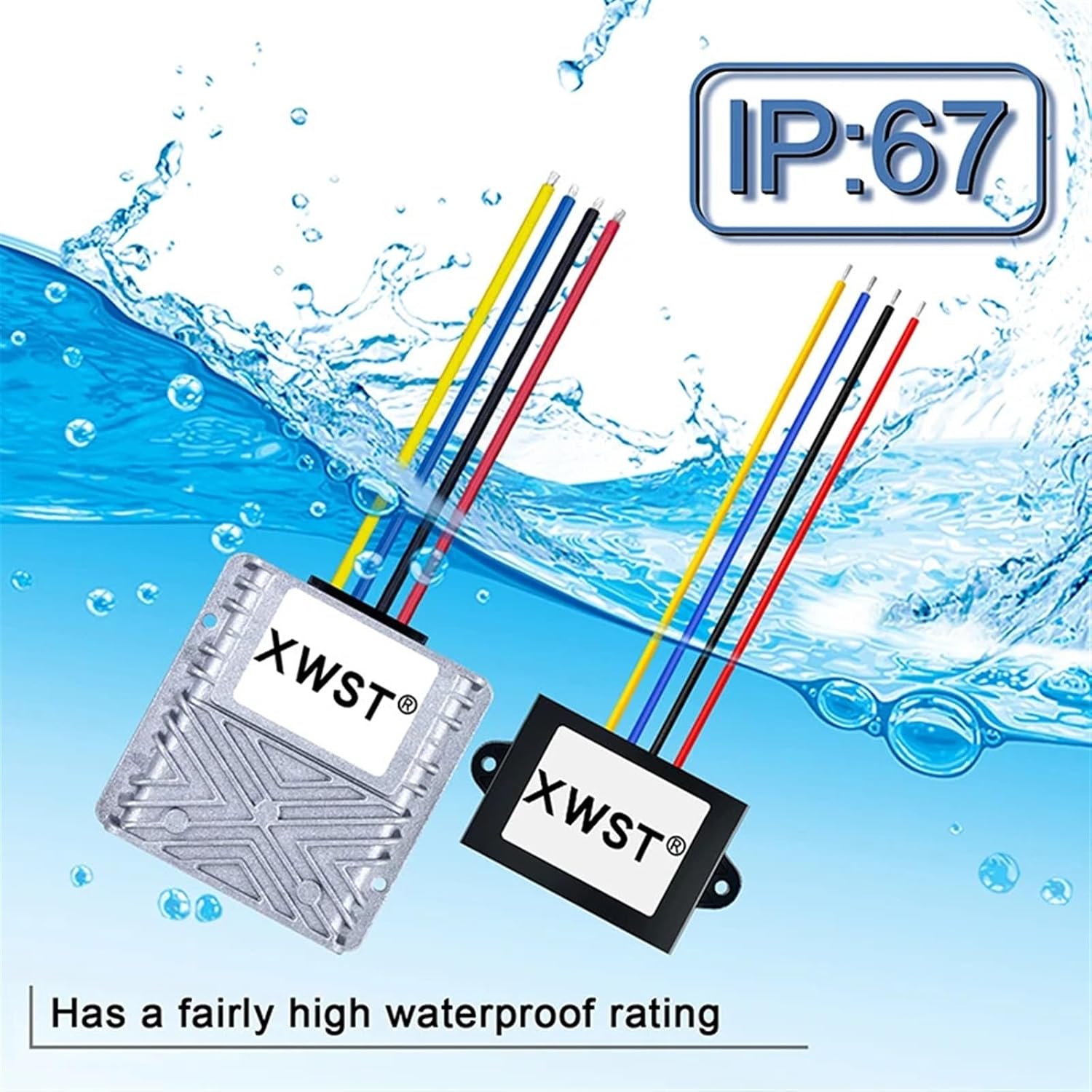 DC Isolated Converter 72V100 to 12V 1-10A Voltage Regulator Module 30-120V to 12V Power Inverter(1A ABS Plastic L,30-90V)