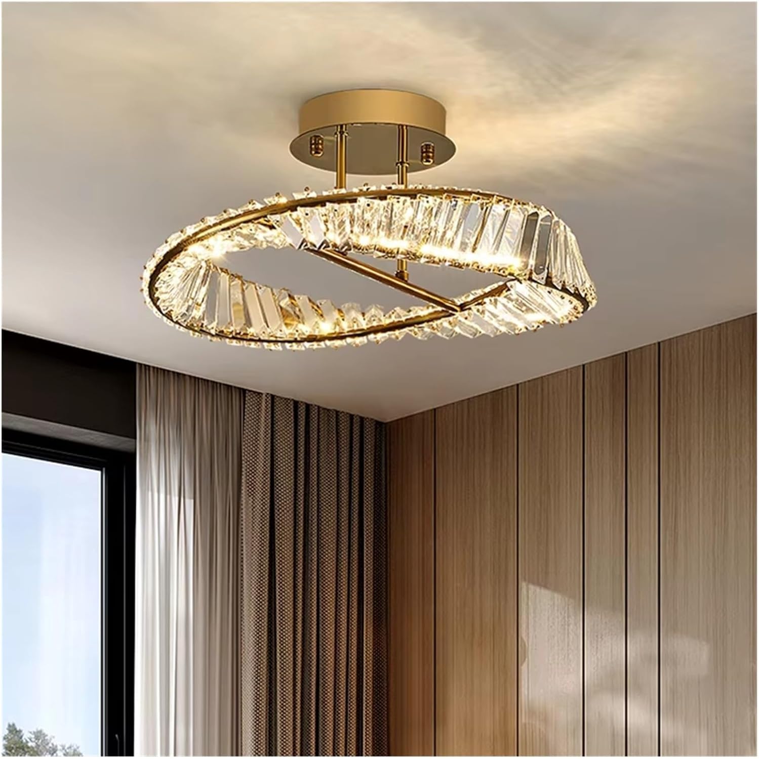 Home Decor Led Lights Pendant Light Lamps for Living Room Chandeliers for Dining Room Hanging Light Indoor Lighting(80cm)
