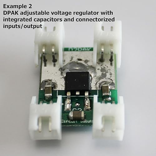 Miniatura 25 de Módulo de PCB SMD a DIP Breakout, 8 pines, SOIC a DIP Cabezal adaptador con resistor SMT integrado y/o almohadillas de condensador - 10 piezas