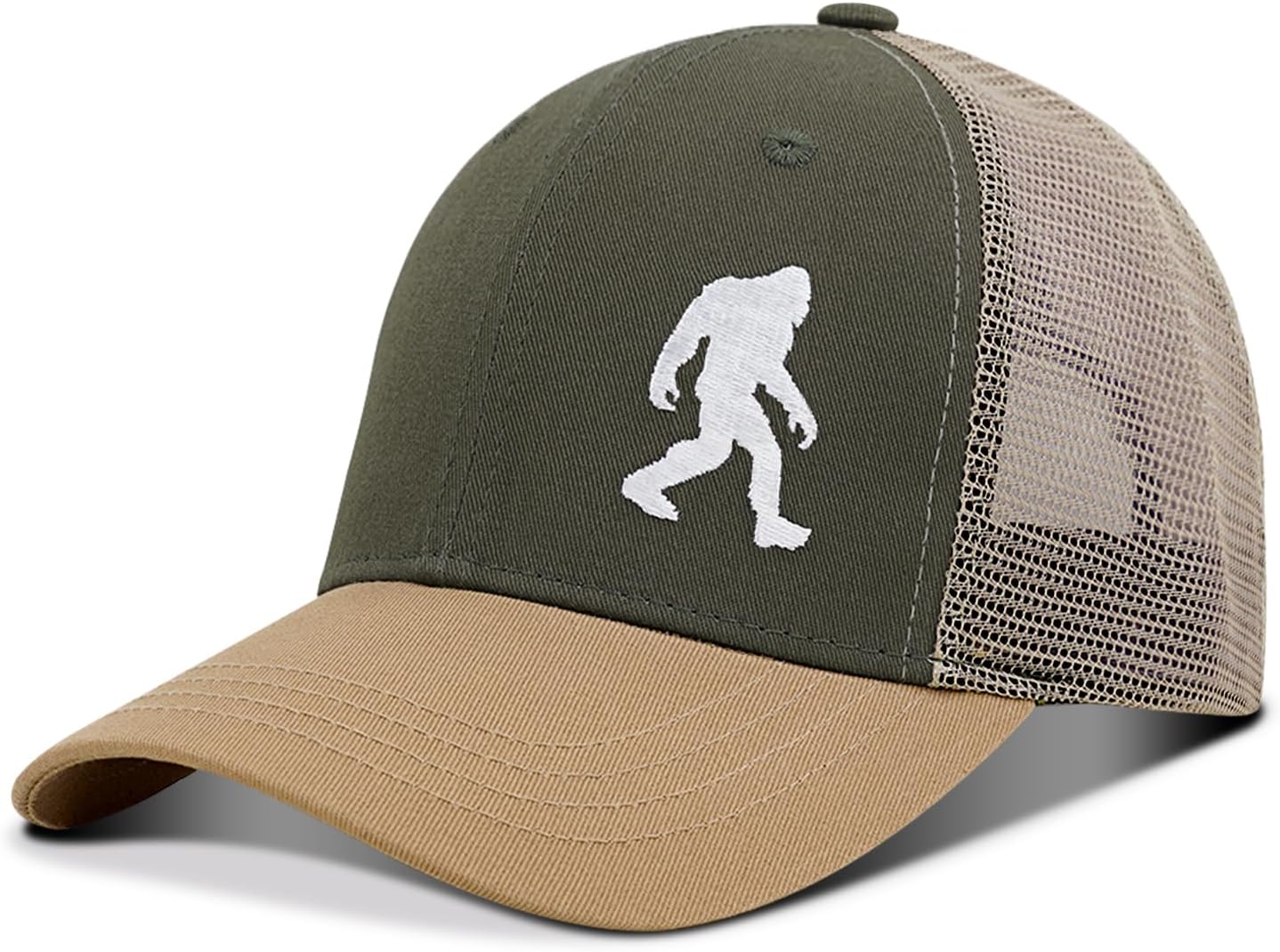 Sasquatch Gifts Bigfoot Hat Embroidery Sasquatch Hats for Men,Big Foot Sasquatch Cap Trucker Hat for Dad Husband Grandpa