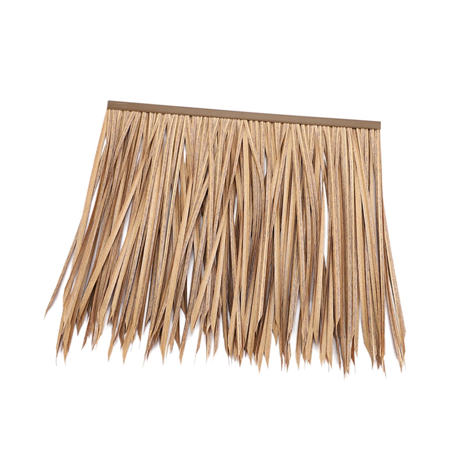 MYADDICTION Straw Roof Thatch Multifunction 50x50 Panel Palm Thatch Roll for Hut Outdoor B-image-23