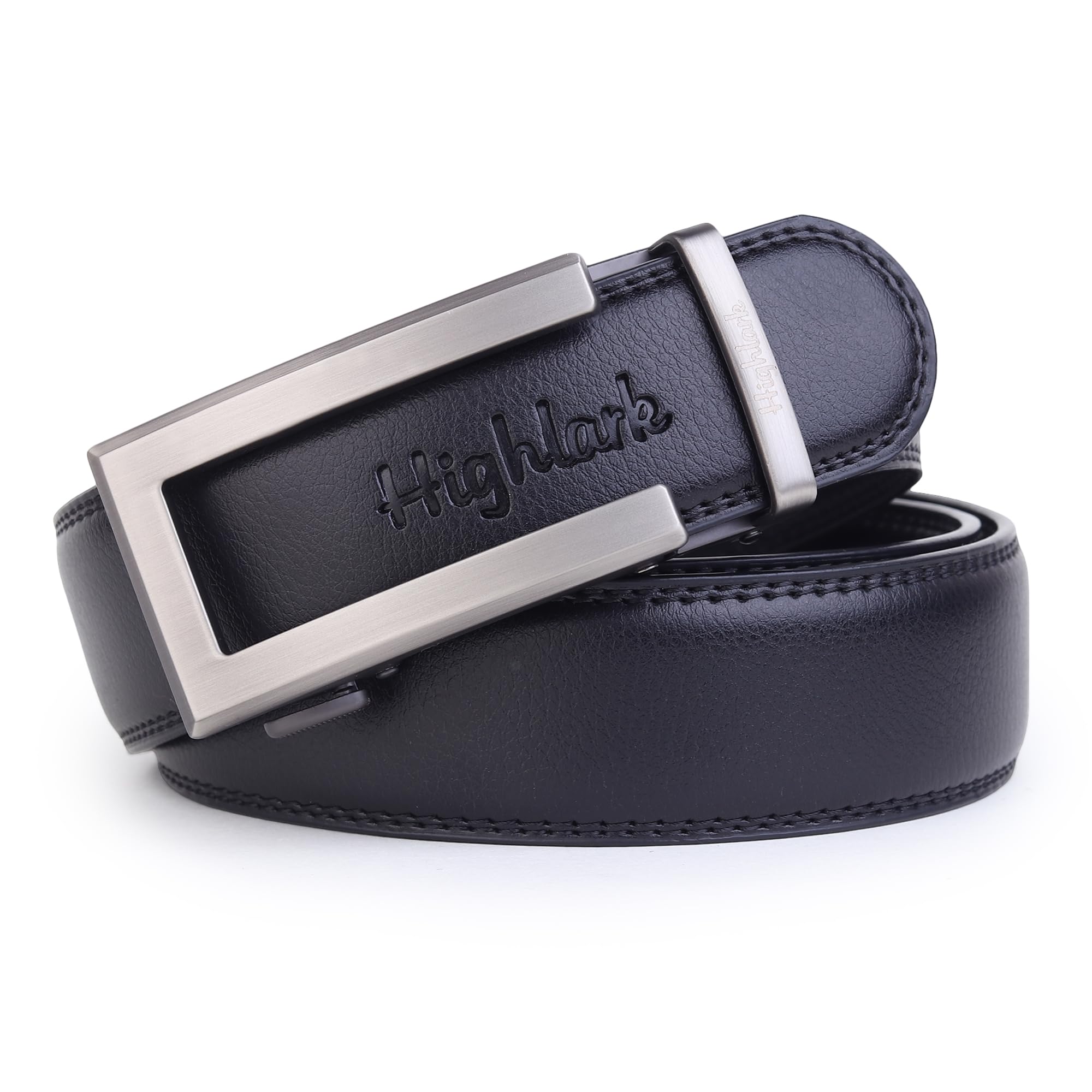 Leather Belt for Men with Easier Adjustable upto 44" Unique Magnetic Autolock Buckle - Micro Adjustable Belt Fit Everywhere | Formal & Casual | Elegant Gift Box-image-8