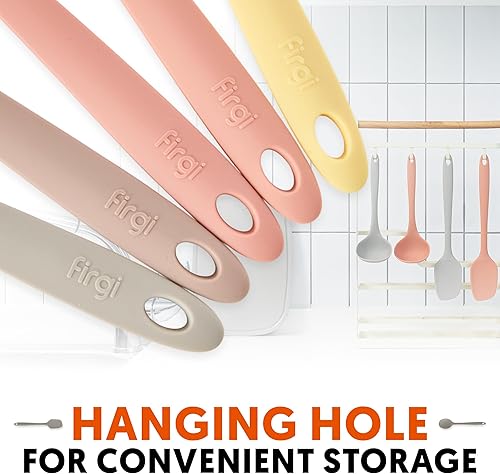 Miniatura 6 de Espátula de silicona de platino  Espátula de silicona sin BPA para cocinar  Utensilios de cocina resistentes al calor para sartenes antiadherentes